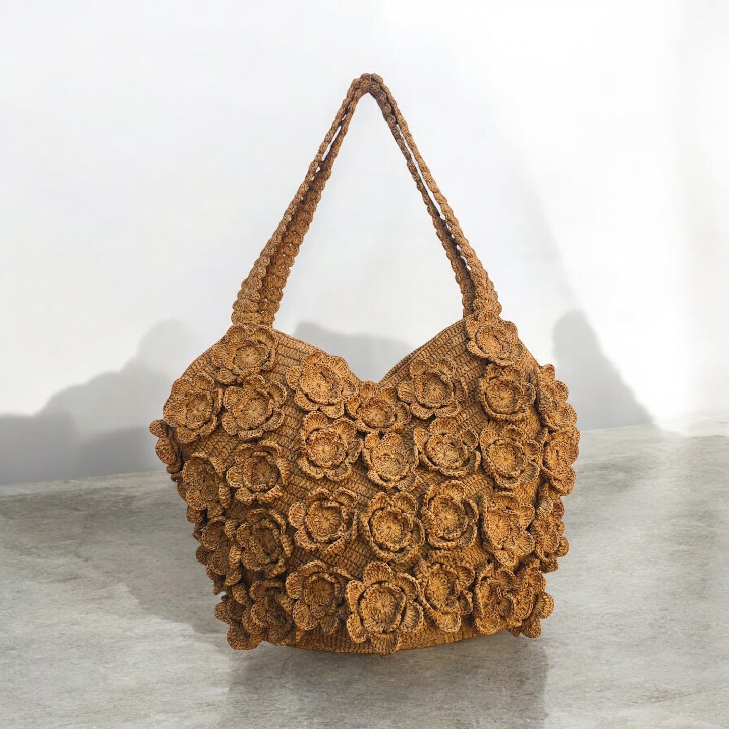 Sac en raphia crocheté Ialy sur commande