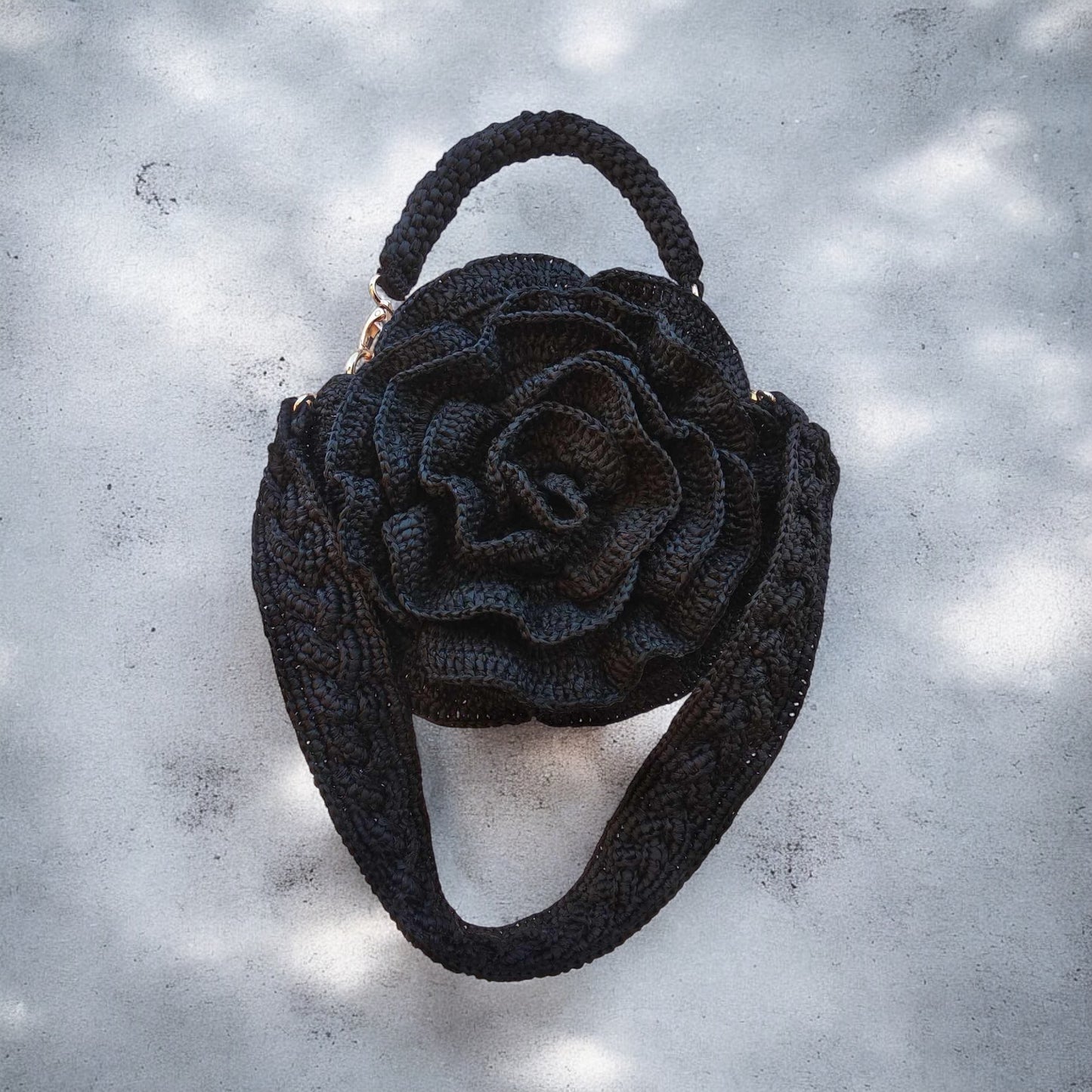 Sac en raphia crocheté Eros sur commande