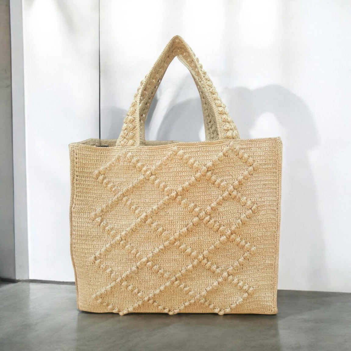 Sac en raphia crocheté Razay XXL sur commande